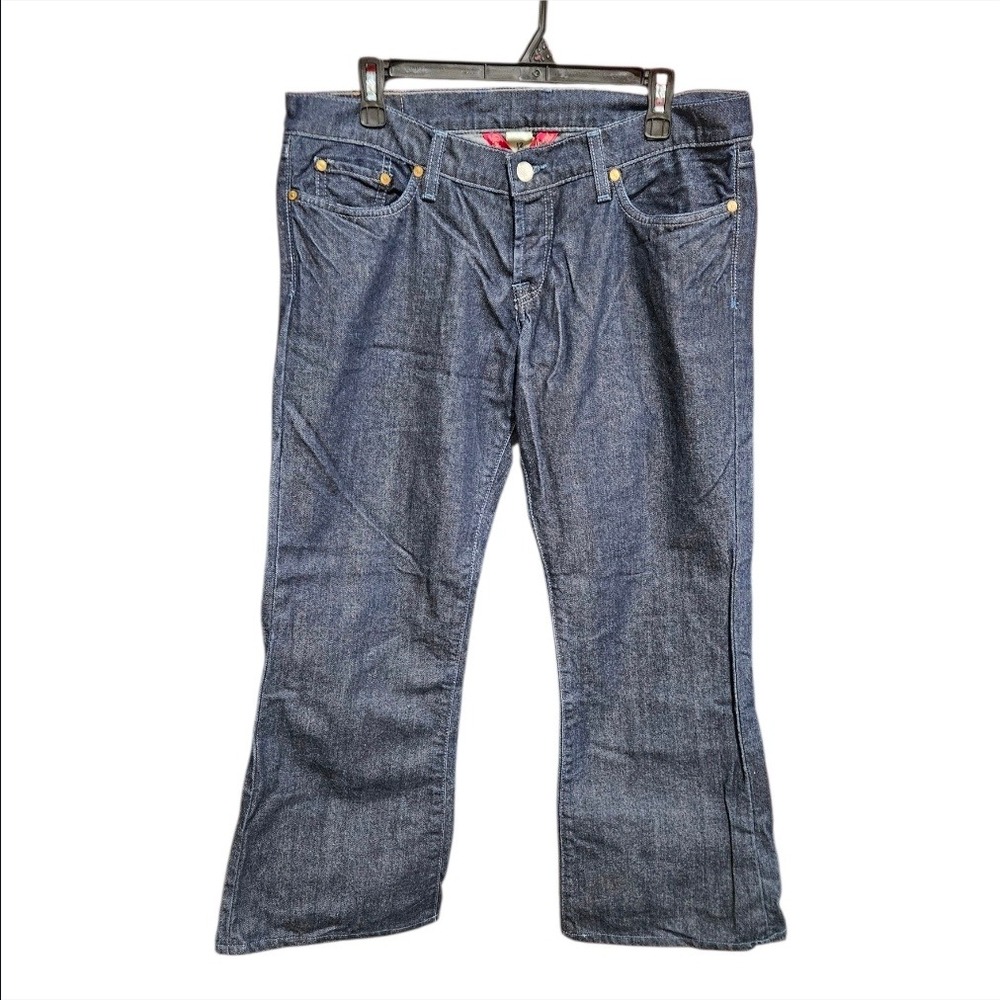 Lucky Brand Dungarees Womens 12/31 Dark Wash Bootcut Jeans 7WD1327 Indigo Denim - Picture 2 of 13